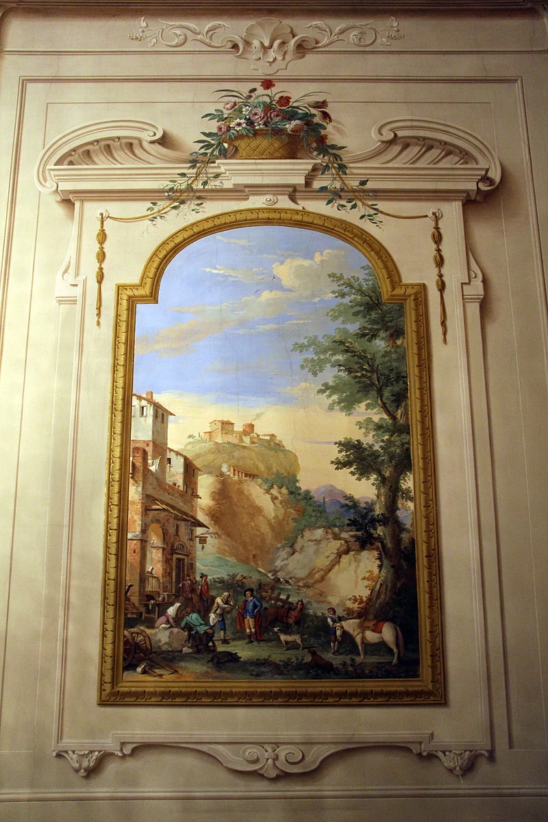 Villa di Poggio Imperiale - Appartamento leopoldino, Paesaggio animato